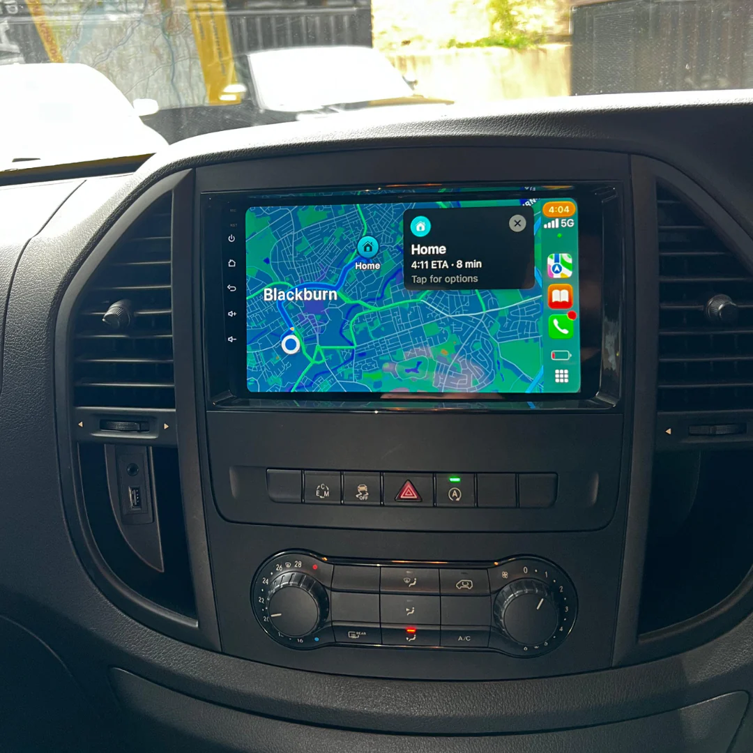 Mercedes-Benz A Class, B Class, Sprinter, Vito, Viano, Crafter Apple Carplay / Android Auto 9" Stereo Upgrade - Image 5