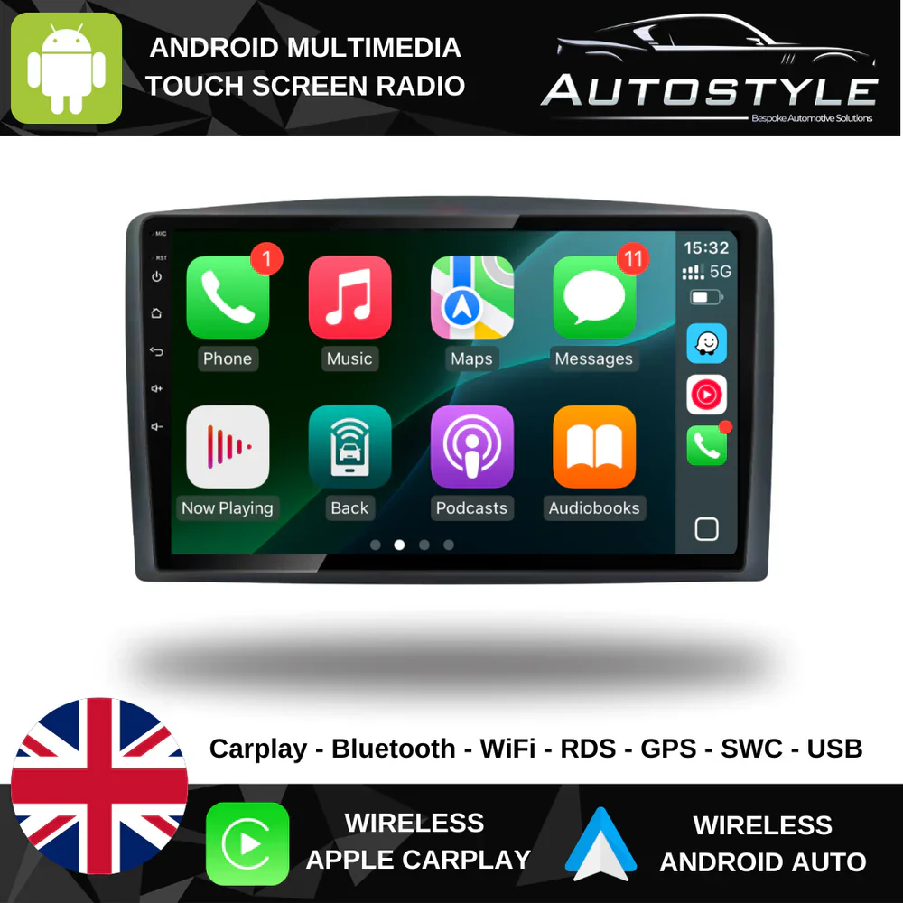 Mercedes-Benz Vito Apple Carplay / Android Auto 10" Stereo Upgrade - Image 2