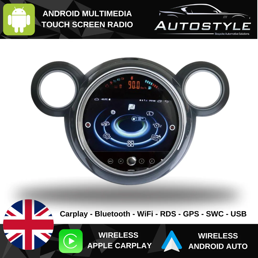 Mini Cooper S F55/F56 NBT Countryman Apple Carplay / Android Auto 9" Stereo Upgrade  (2014-2016) - Image 4