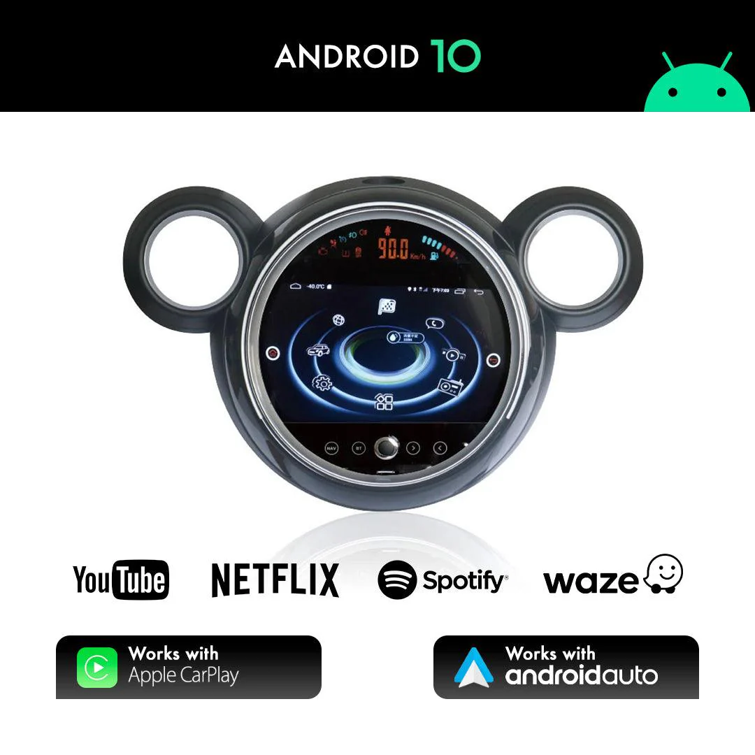 Mini Cooper S F55/F56 NBT Countryman Apple Carplay / Android Auto 9" Stereo Upgrade  (2014-2016) - Image 6