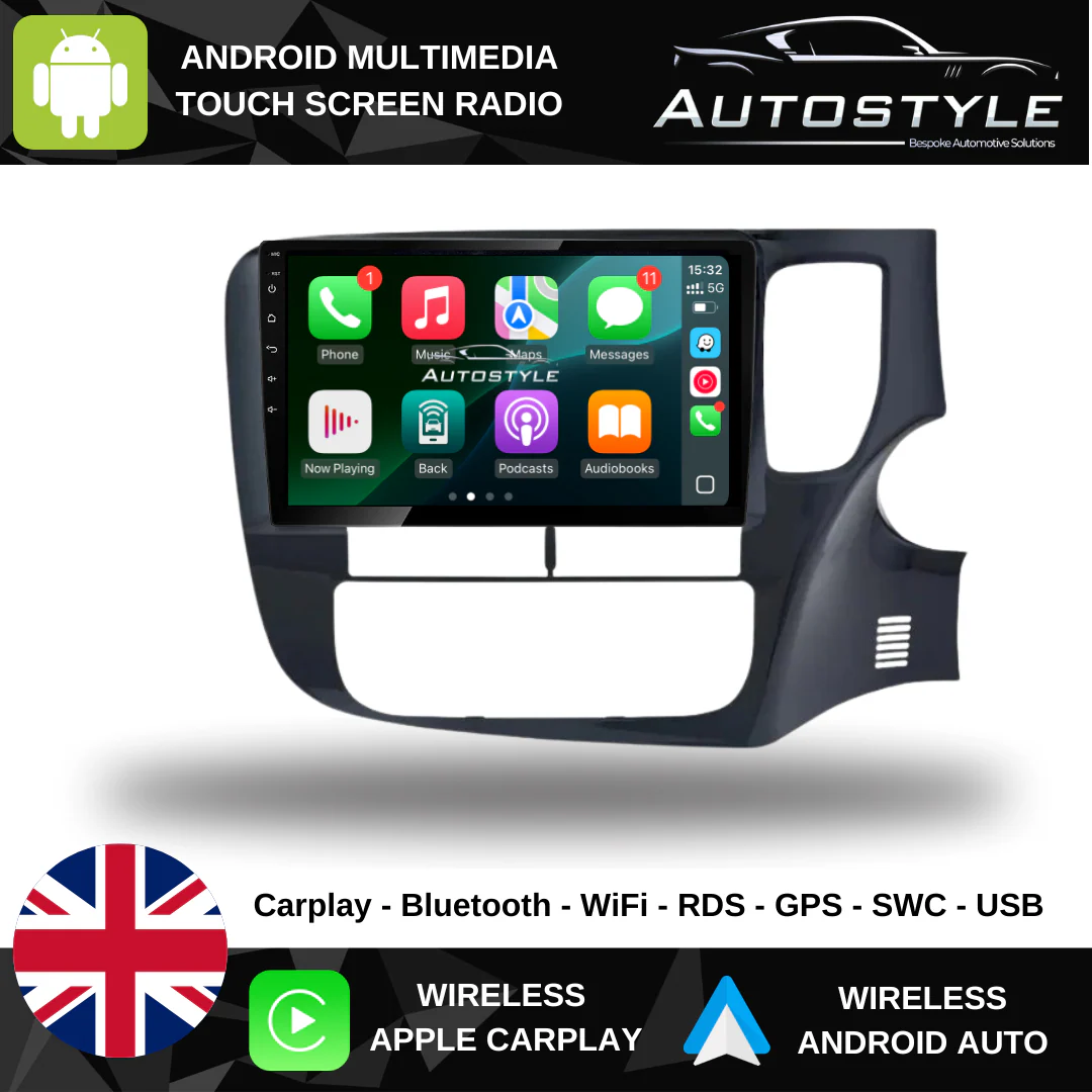 Mitsubishi Outlander Apple Carplay / Android Auto 9" Stereo Upgrade - Image 3