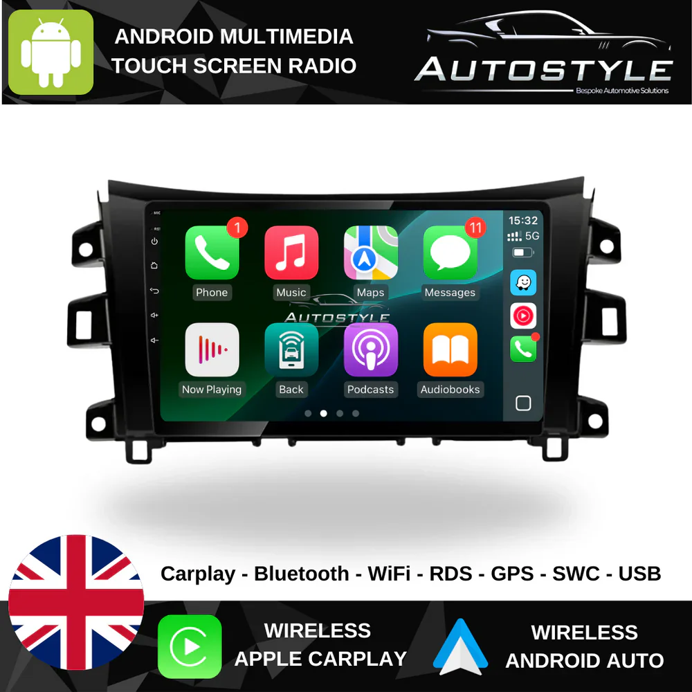 Nissan Navara Apple Carplay / Android Auto 10" Stereo Upgrade (2014-2021) - Image 2