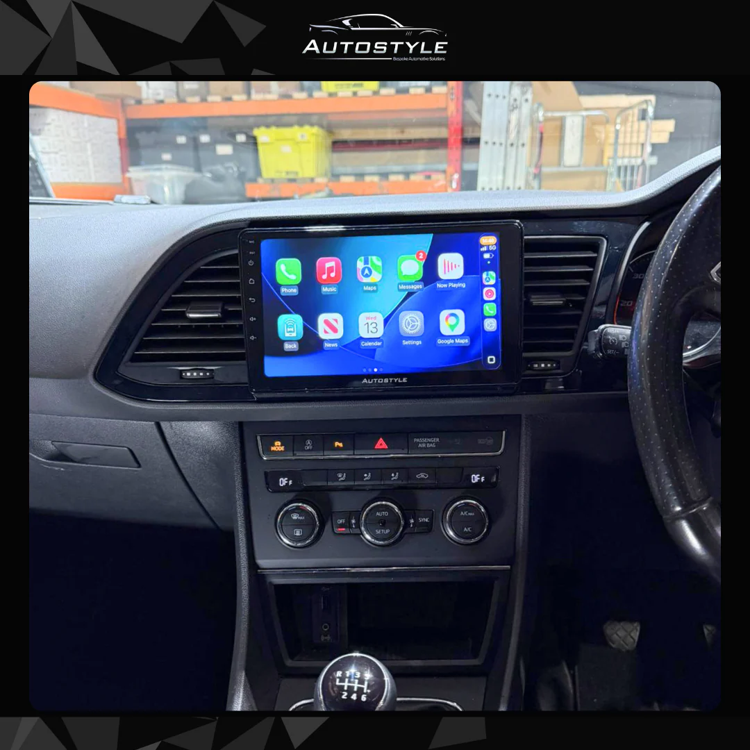 SEAT Leon Apple Carplay / Android Auto 9" Stereo Upgrade 2012-2020 - Image 2