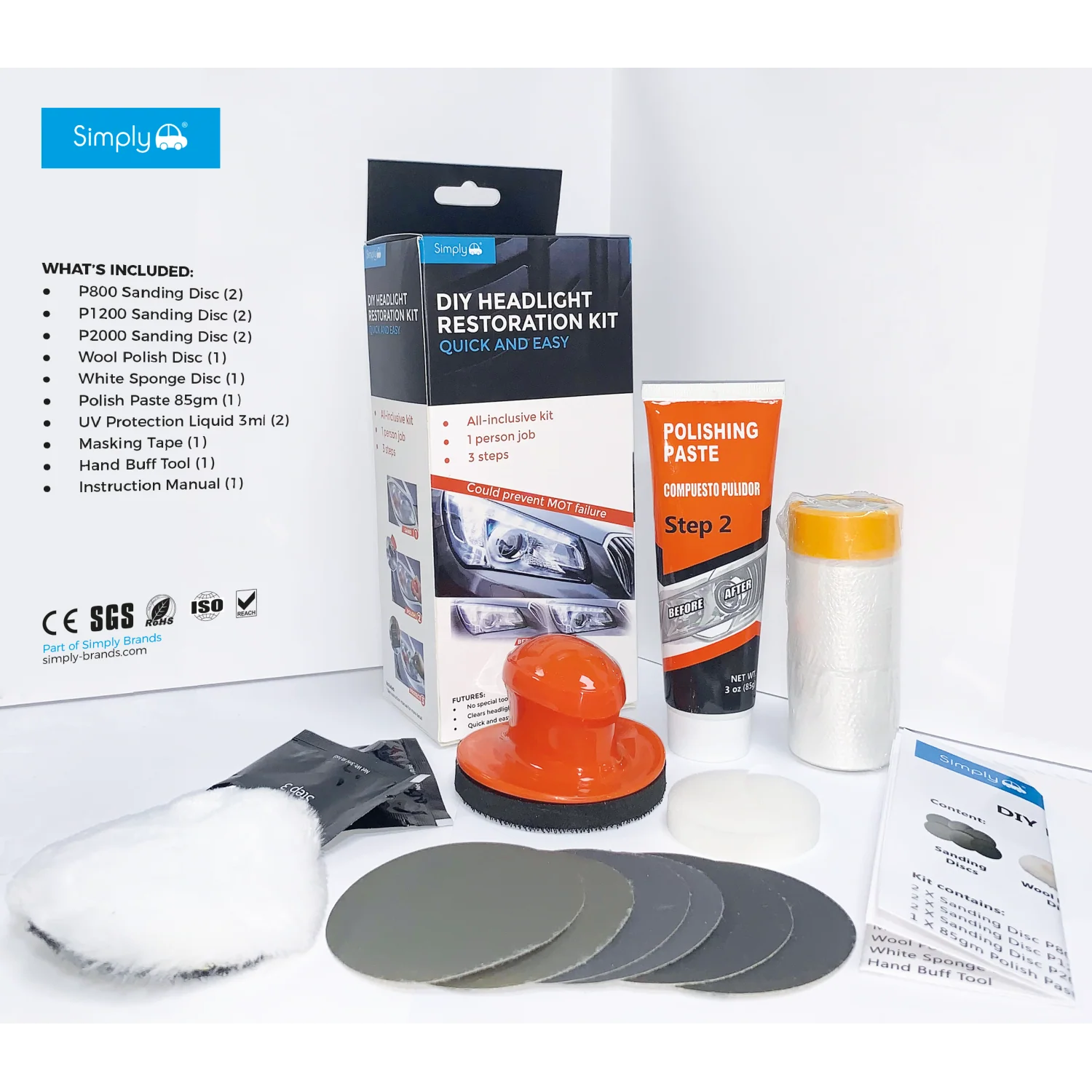 Simply - DIY Headlight Restoration Kit - Image 2