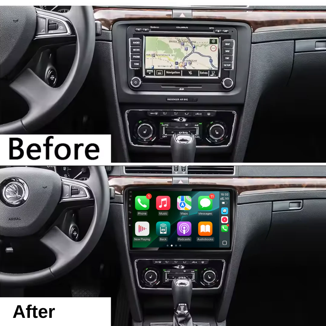 Skoda superb 2 / B6 Apple Carplay / Android Auto 9" Stereo Upgrade 2008-2015 - Image 3