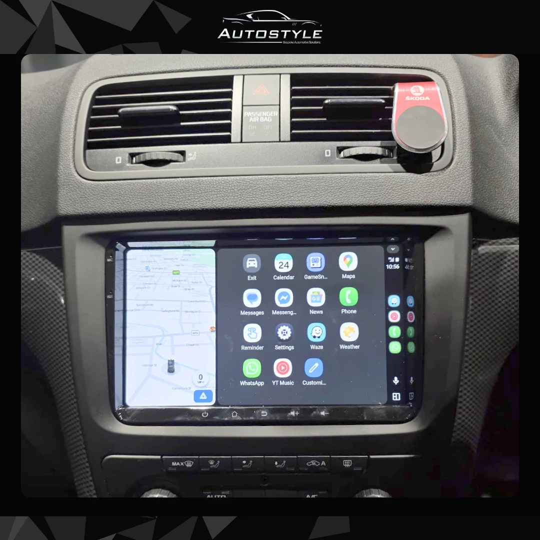 Skoda Yeti Apple Carplay / Android Auto 9" Stereo Upgrade 2009-2017 - Image 4