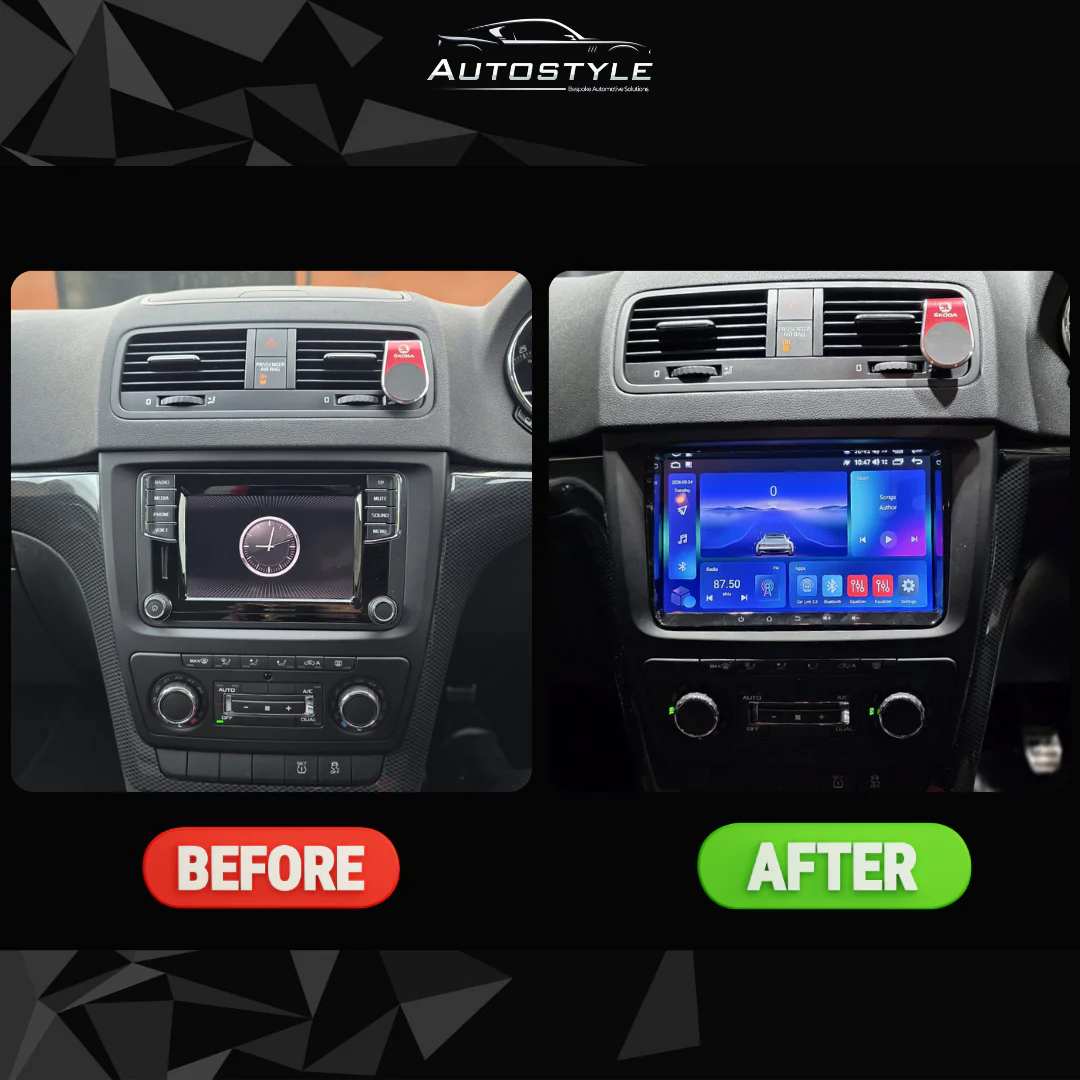 Skoda Yeti Apple Carplay / Android Auto 9" Stereo Upgrade 2009-2017 - Image 6