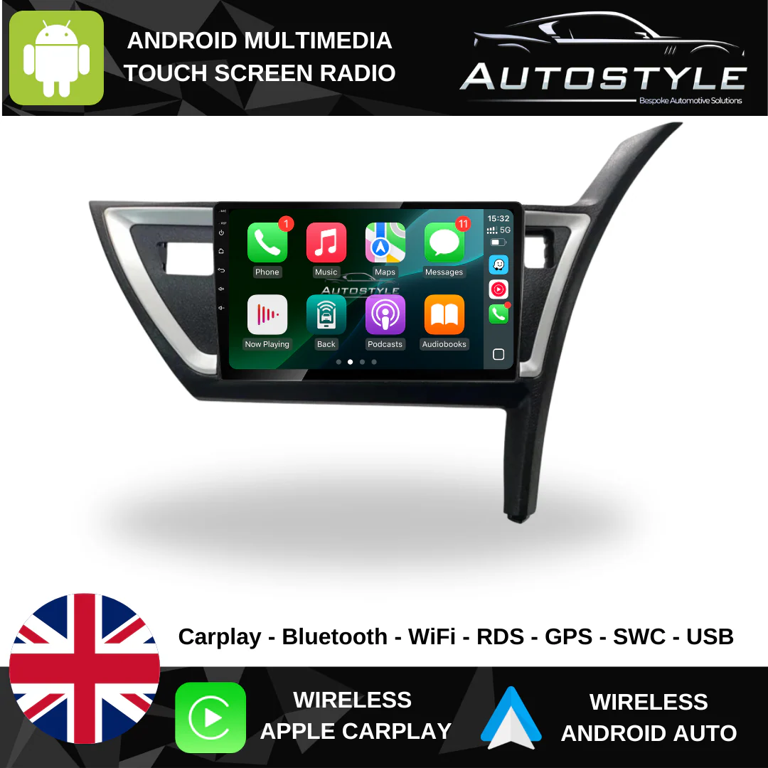 Toyota Auris Apple Carplay / Android Auto 10" Stereo Upgrade 2012-15 - Image 2