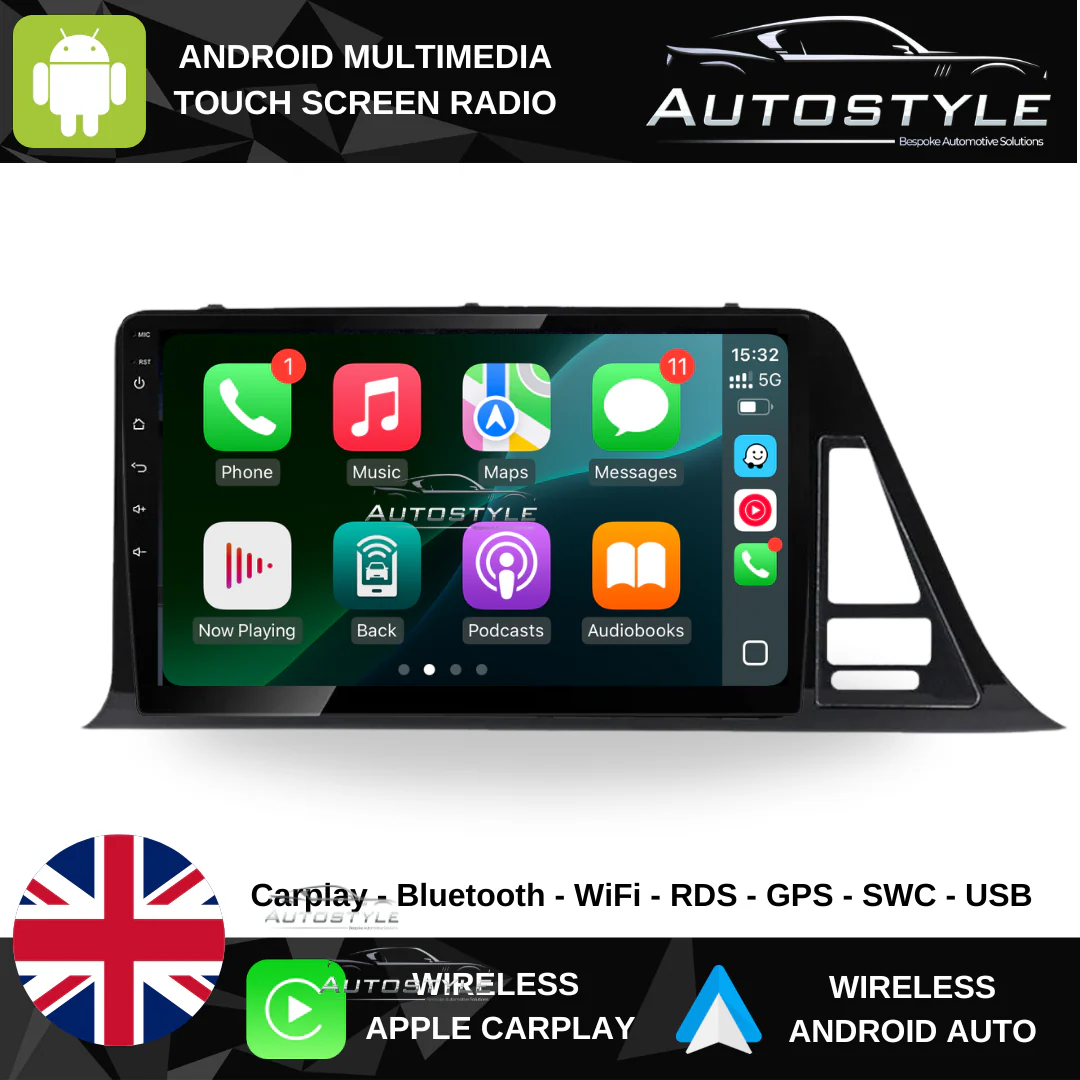 Toyota C-HR Apple Carplay / Android Auto 9" Stereo Upgrade  (2016-2022) Left Hand - Image 2