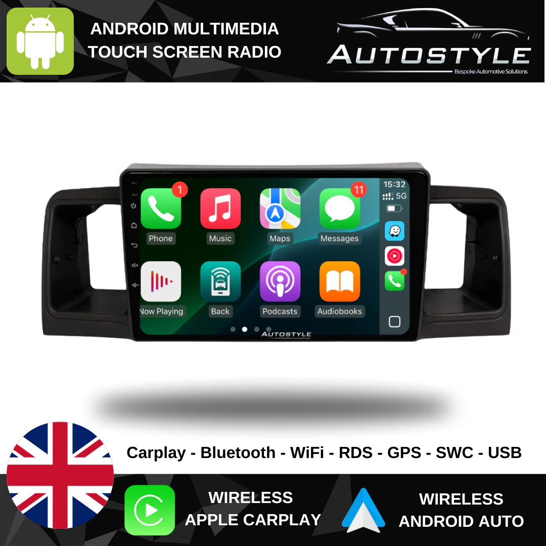 Toyota Corolla E130 E120 Apple Carplay / Android Auto 9" Stereo Upgrade 2002-2007 - Image 2