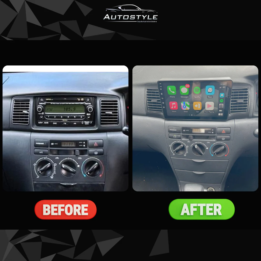 Toyota Corolla E130 E120 Apple Carplay / Android Auto 9" Stereo Upgrade 2002-2007 - Image 4