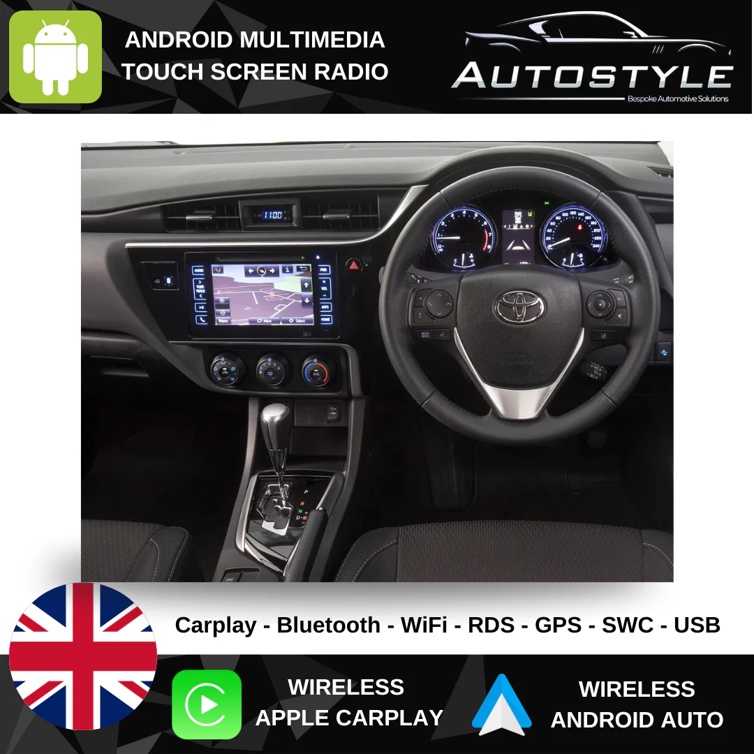 Toyota Corolla E170 Apple Carplay / Android Auto 9" Stereo Upgrade 2016-2019 - Image 3