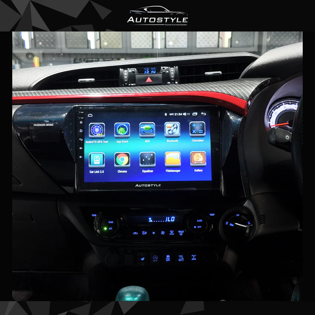 Toyota Hilux Apple Carplay / Android Auto 10" Stereo Upgrade - Image 3