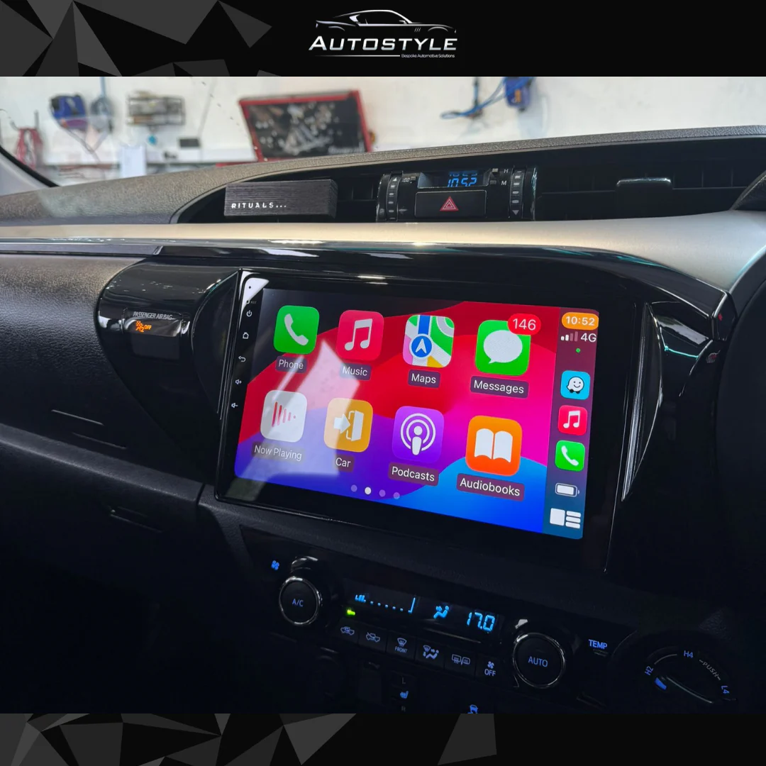 Toyota Hilux Apple Carplay / Android Auto 10" Stereo Upgrade - Image 5