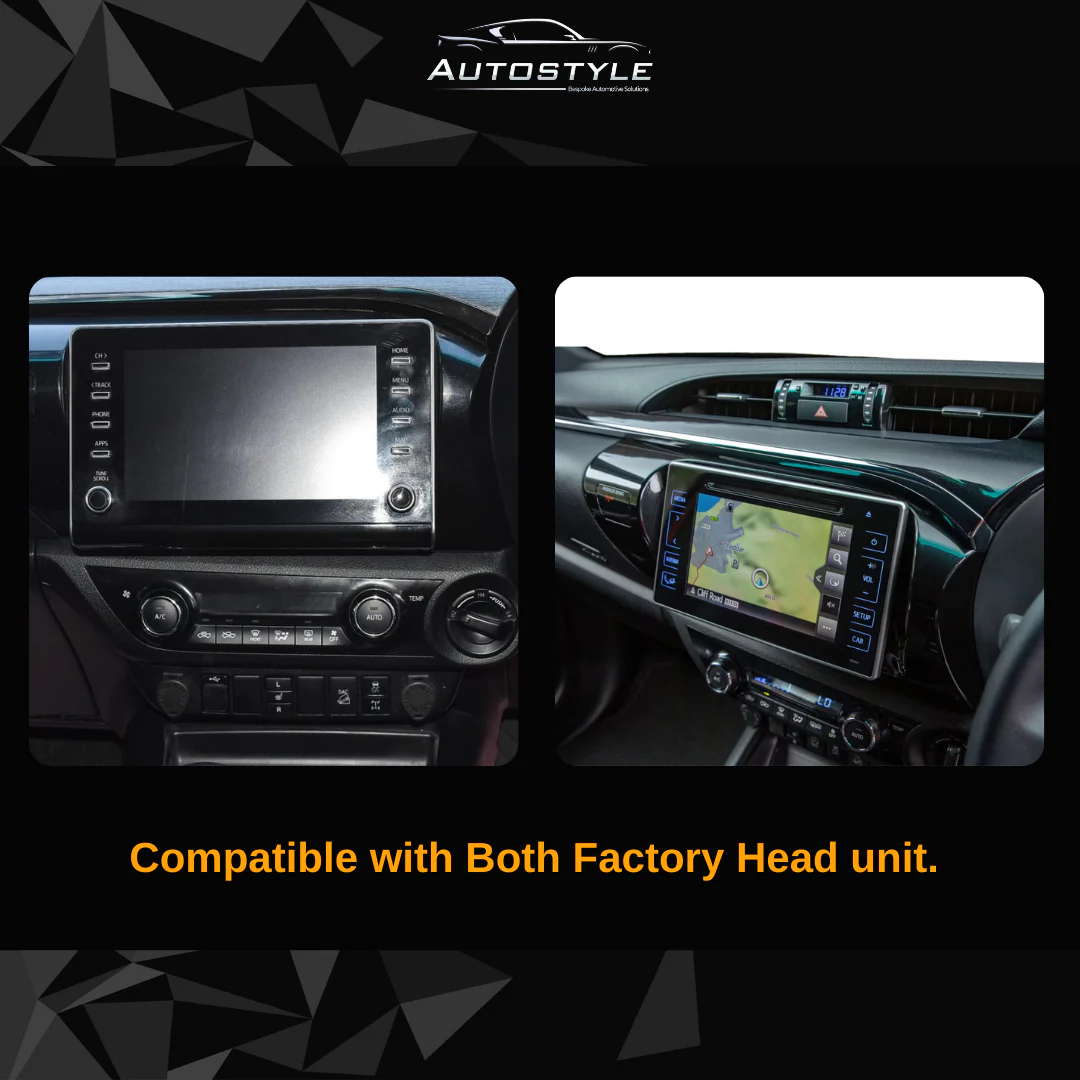 Toyota Hilux Apple Carplay / Android Auto 10" Stereo Upgrade - Image 8