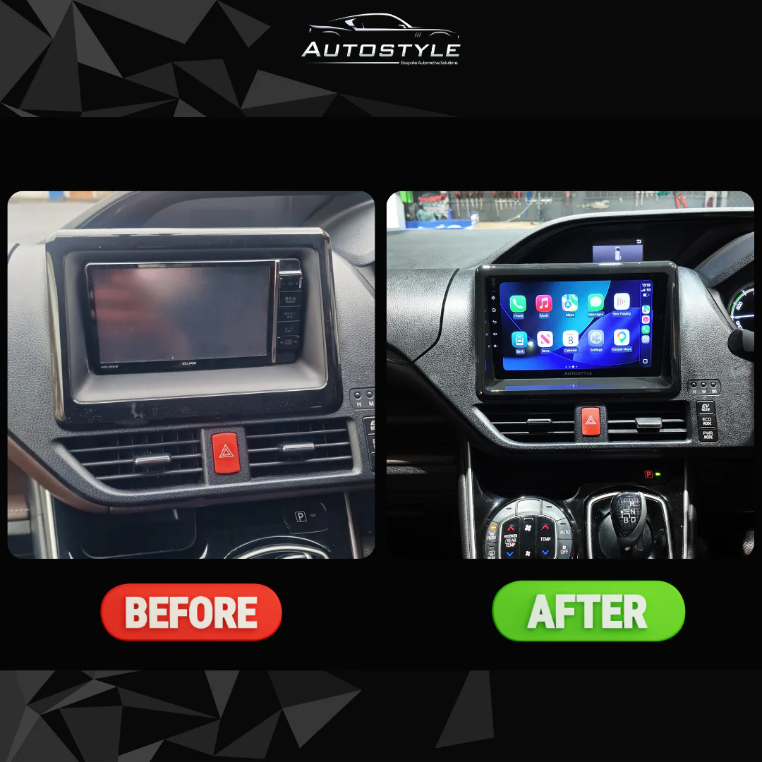 Toyota Noah Voxy Esquire R80 Apple Carplay / Android Auto 9" Stereo Upgrade 2014-2020 - Image 5