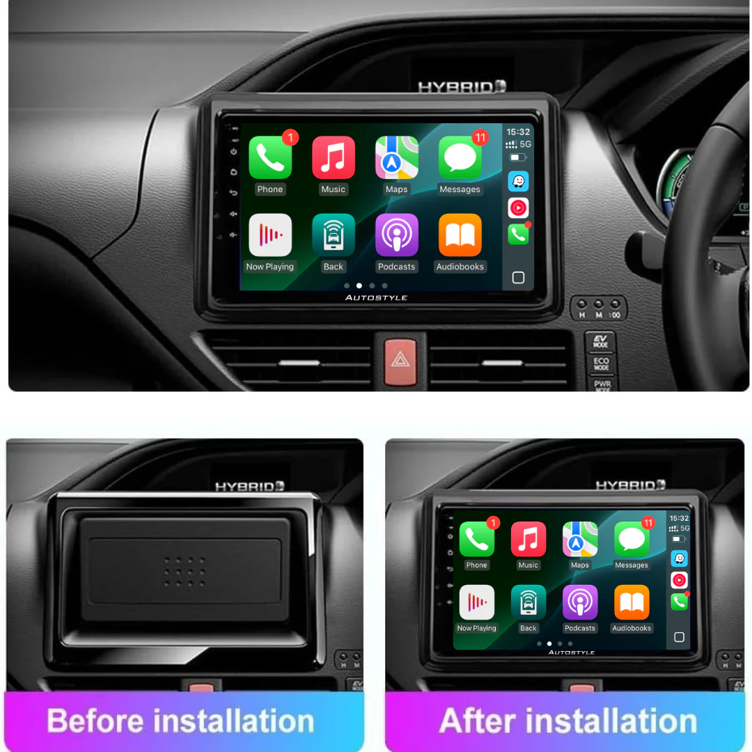 Toyota Noah Voxy Esquire R80 Apple Carplay / Android Auto 9" Stereo Upgrade 2014-2020 - Image 7