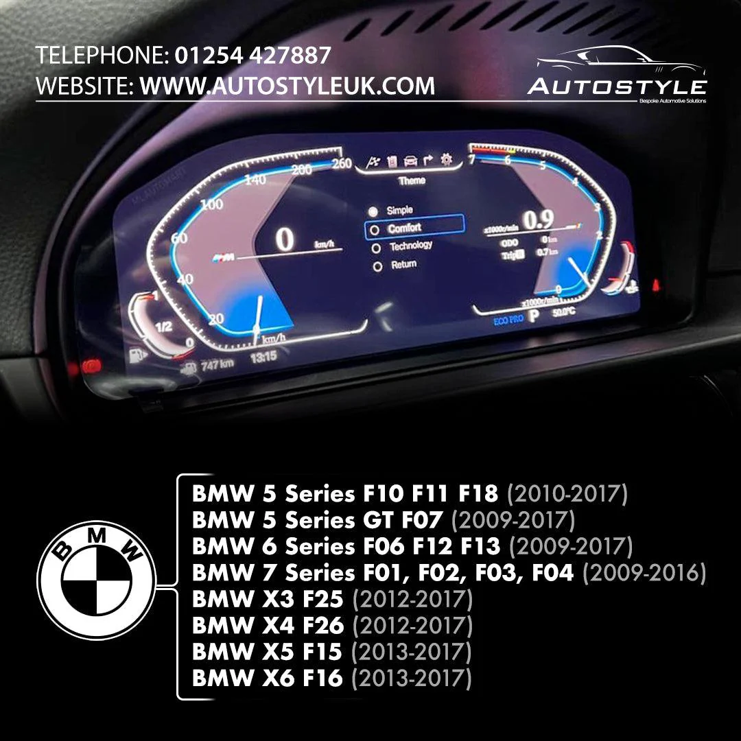 BMW F Series Virtual Instrument Cluster Digital Clock Upgrade - Image 5