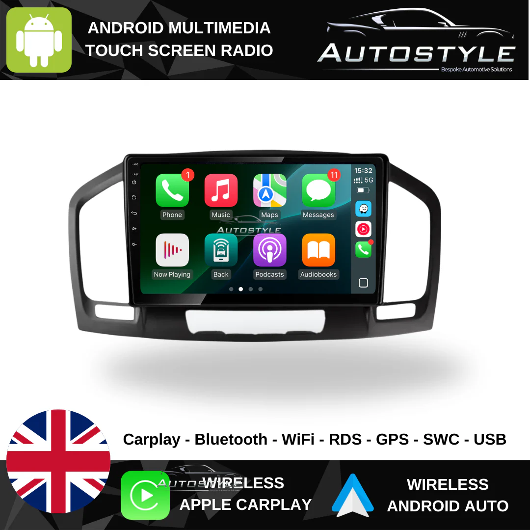 Vauxhall Insignia Apple Carplay / Android Auto 9" Stereo Upgrade 2009-2013 - Image 4