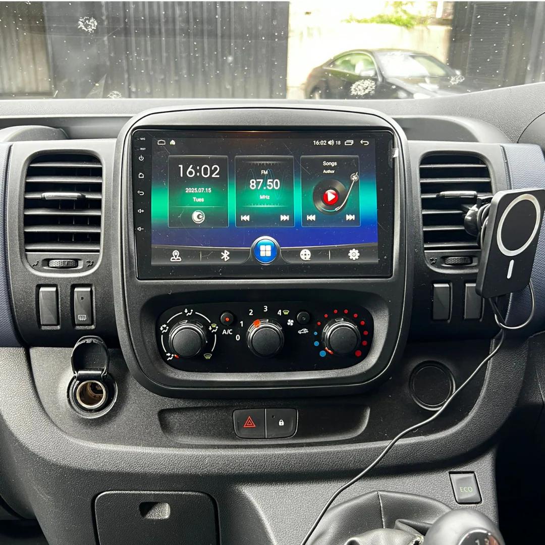 Vauxhall Opel Vivaro Renault Trafic Apple Carplay / Android Auto 9" Stereo Upgrade - Image 4
