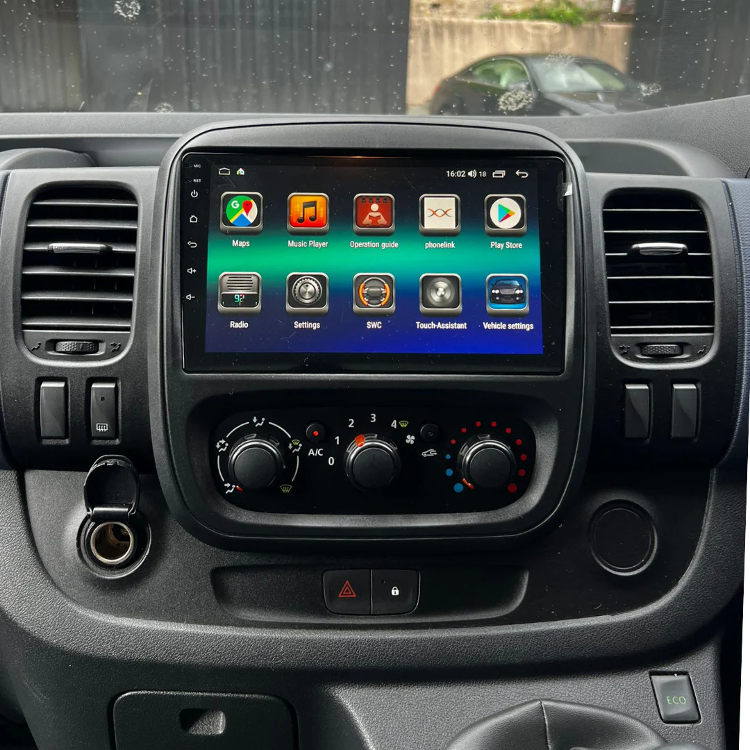 Vauxhall Opel Vivaro Renault Trafic Apple Carplay / Android Auto 9" Stereo Upgrade - Image 7