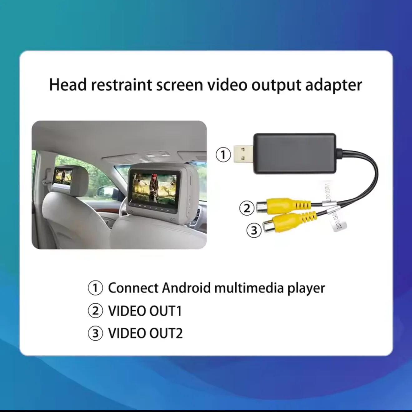 Video Output USB Adapter for Car Android Screen CVBS HDMI - Image 7