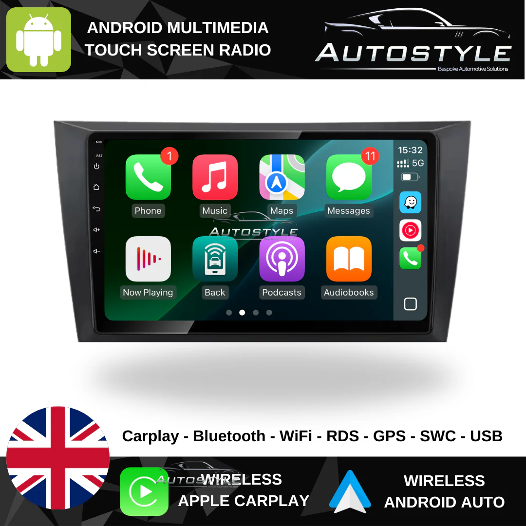 VW Golf Mk6 Apple Carplay / Android Auto 9" Stereo Upgrade RHD - Image 2