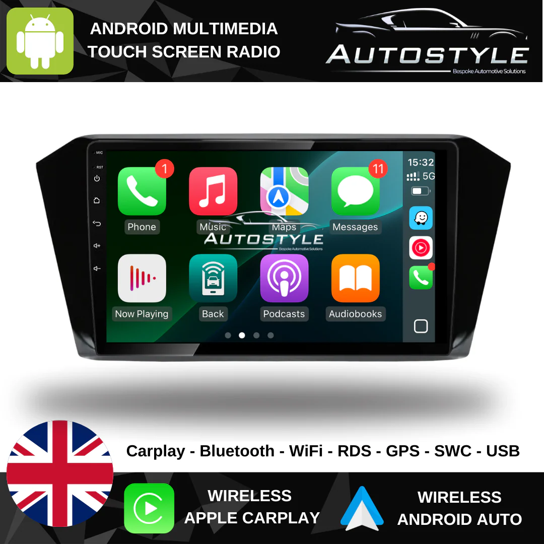 VW Passat B8 Apple Carplay / Android Auto 10" Stereo Upgrade 2014-2022 - Image 6