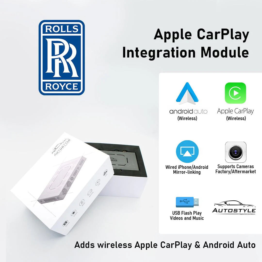 Wireless Apple CarPlay/Android Auto for Rolls-Royce Cullinan/Dawn/Ghost/Phantom/Wraith (2009-2018) - Image 6